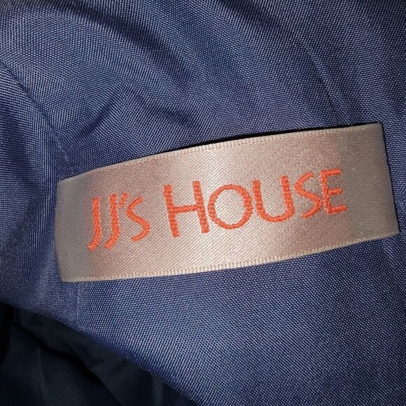 JJ'S House A-line V-Neck Asymmetrical Chiffon Bridesmaid Dress Size 8 - Picture 9 of 10